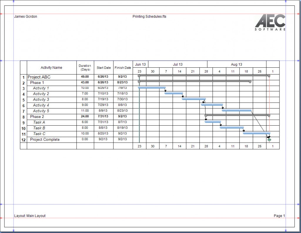 aec software fasttrack schedule 10